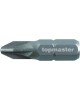 Bit cruce pozidrive PZ1 x 25 mm SVCM prindere 1/4" set 2 bucati Topmaster Profesional
